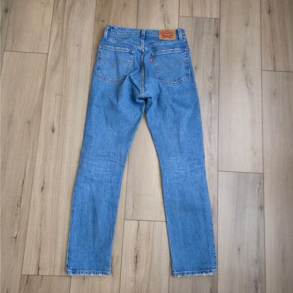 Levi's 501 Original Fit Ripped Light Wash Button Fly Jeans Women Sz 25 - Picture 2 of 9